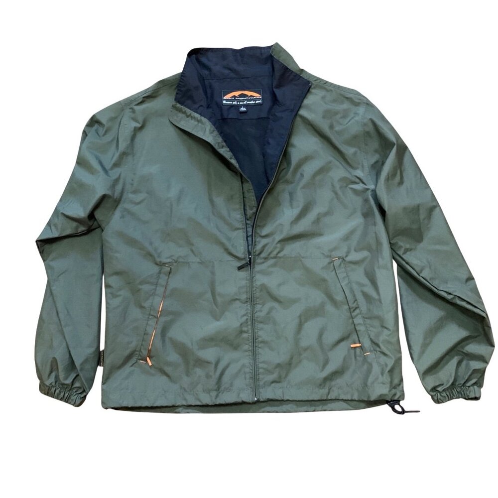 Sun Mountain Mens Green Golf Jacket Lightweight Windbreaker Size Large Classic‎